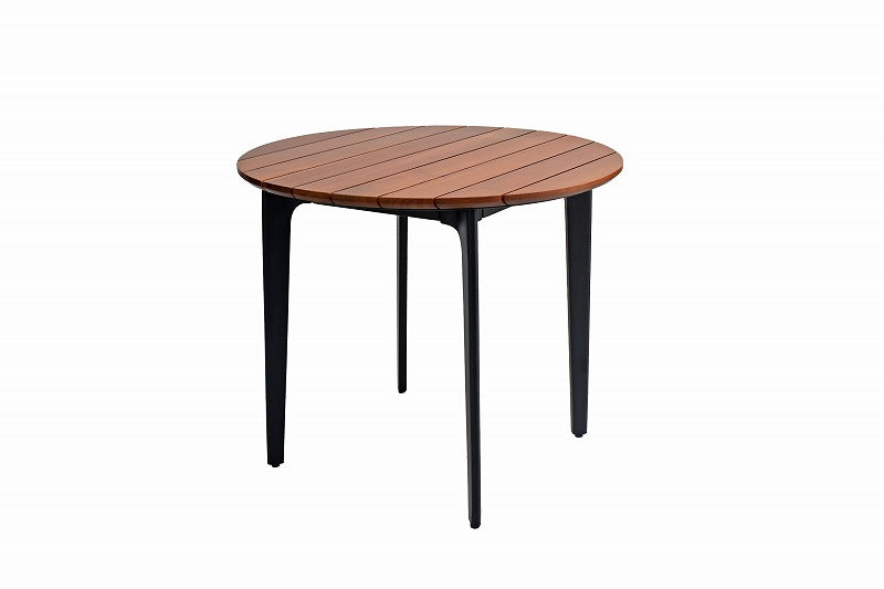 HAOK TABLE — black & lumber